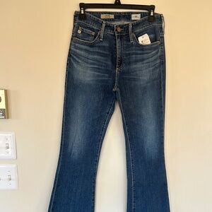 AG “The Janis” High-Rise Flare Jeans – Size 26